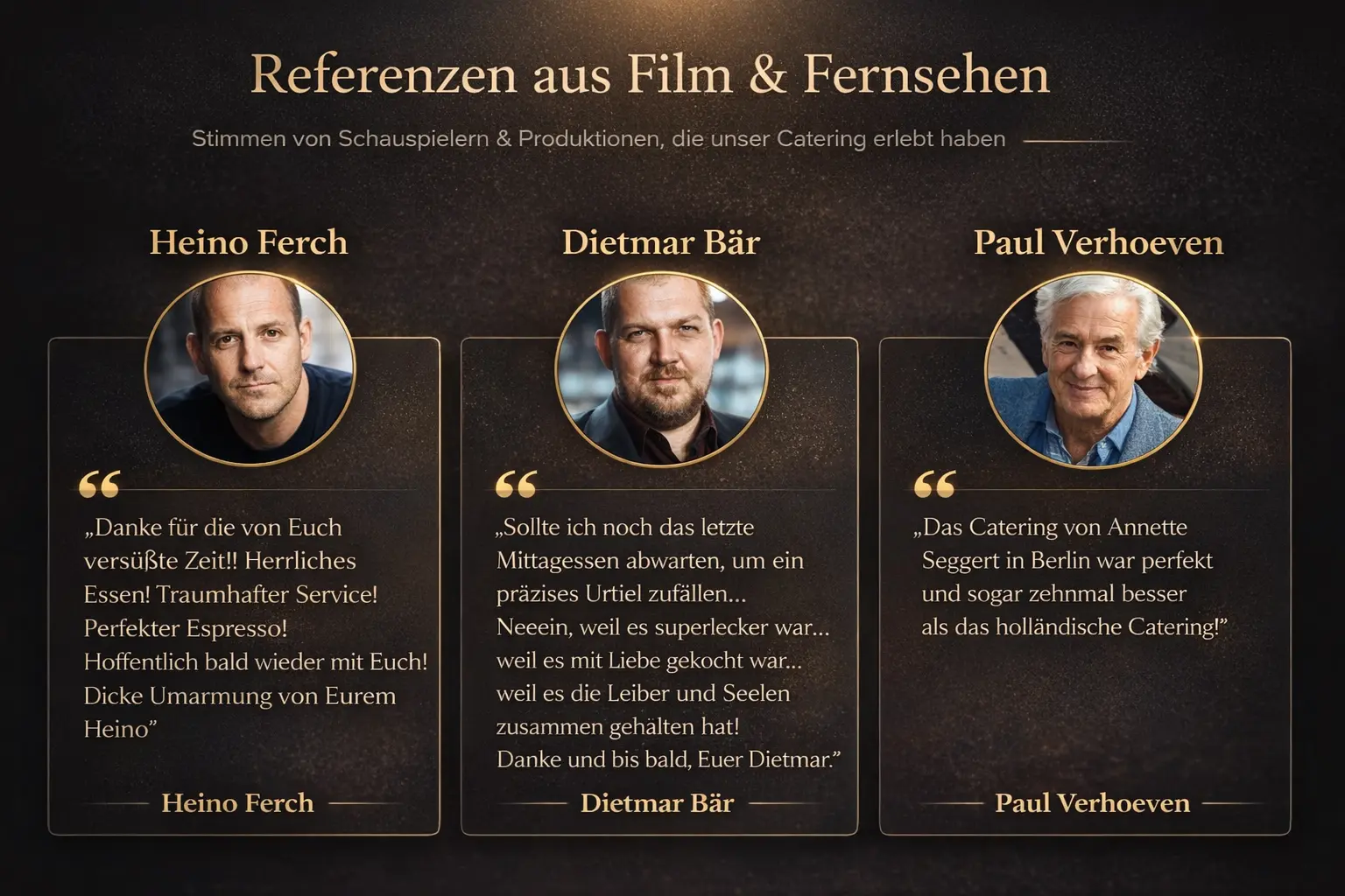 bester Filmcaterer in Berlin Rezensionen