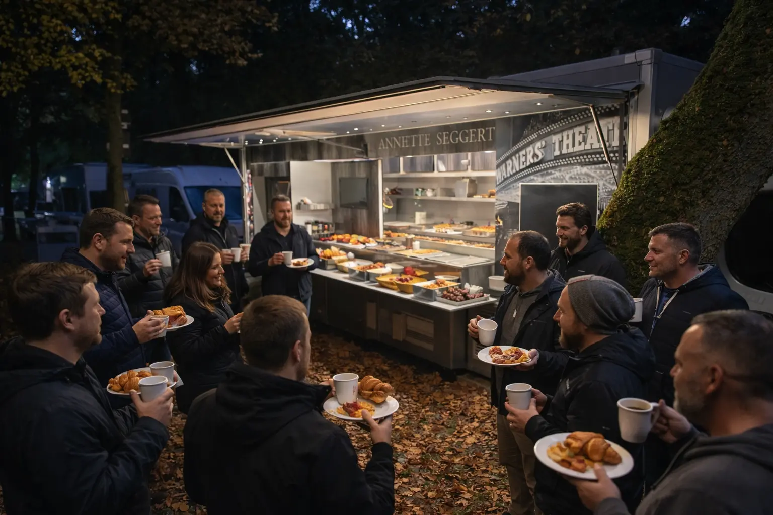 Frühes Frühstückscatering in Potsdam für eine Filmproduktion